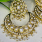 Gold Plated Jadau Pearl Earrings