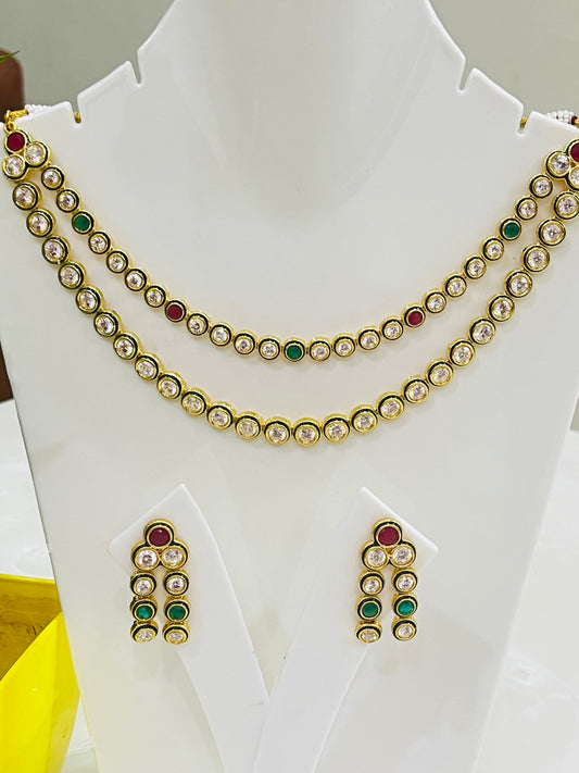 2 Layer AD Necklace Set