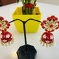 Beautiful Kundan Meenakari Jhumki
