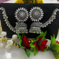 Oxidized stone Jhumkis
