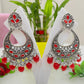 Beautiful oxidized stone Chandbalis