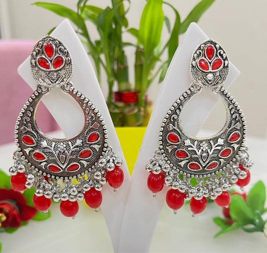 Beautiful oxidized stone Chandbalis