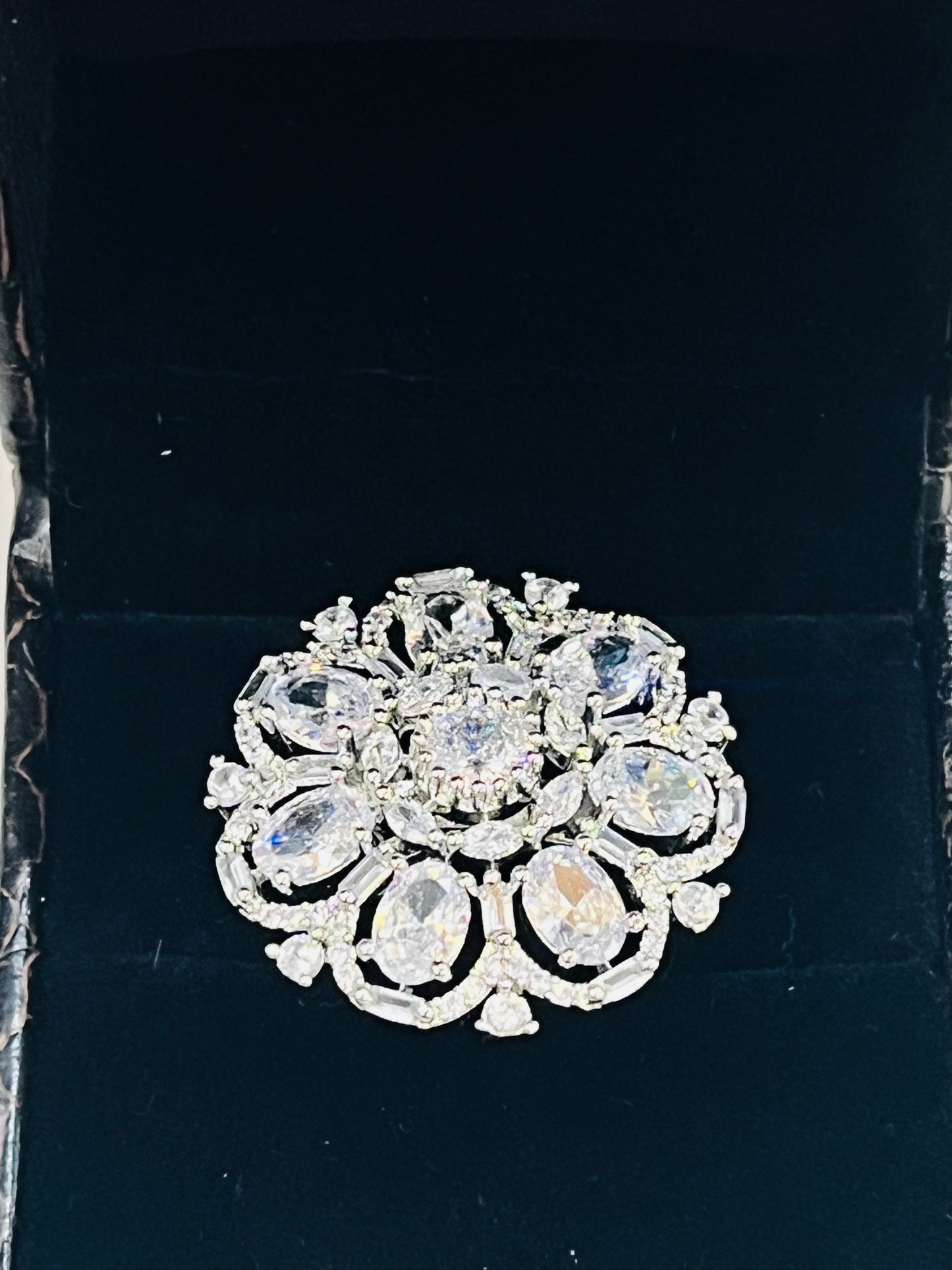 Beautiful Party Wear White AD Ring