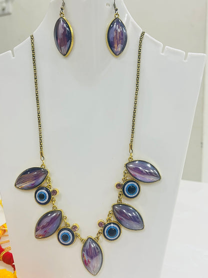 Beautiful Evil Eye Necklace Set