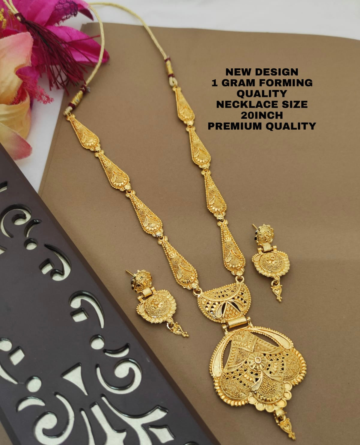 Latest Designer 1 Gram Forming Necklace Set