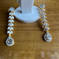 Designer CZ Dangler Earrings
