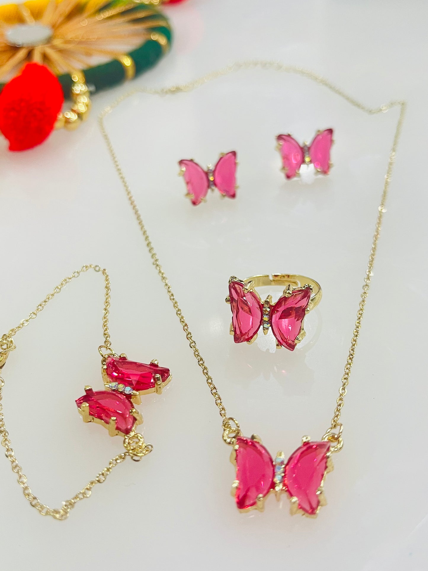 Beautiful Butterfly Chain Combo Set