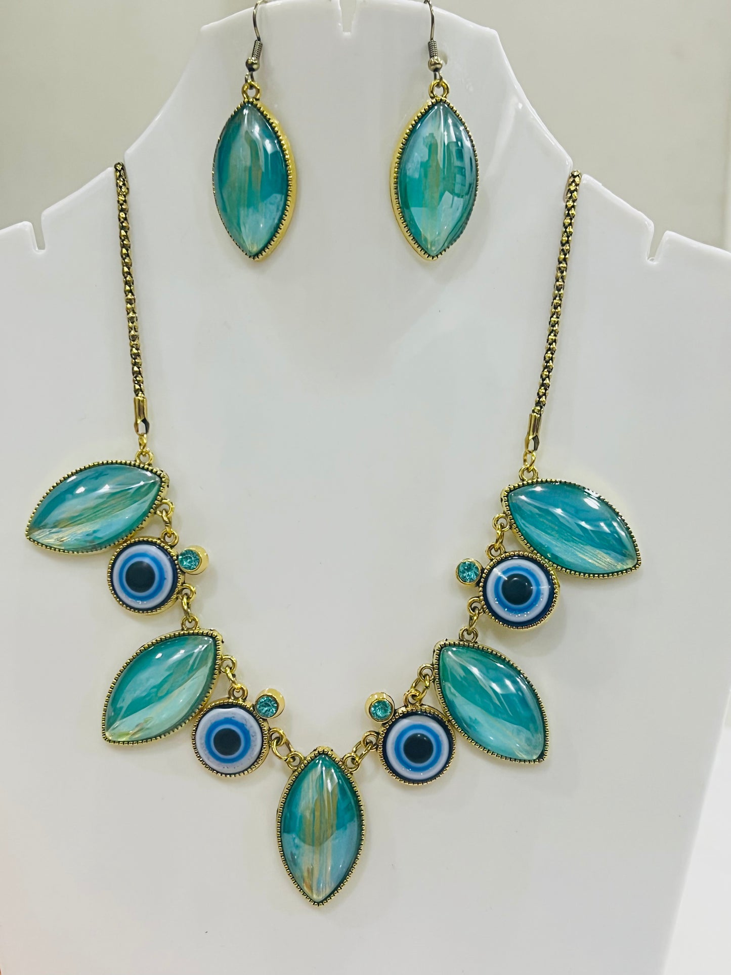 Beautiful Evil Eye Necklace Set