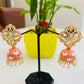 Beautiful Kundan Meenakari Jhumki