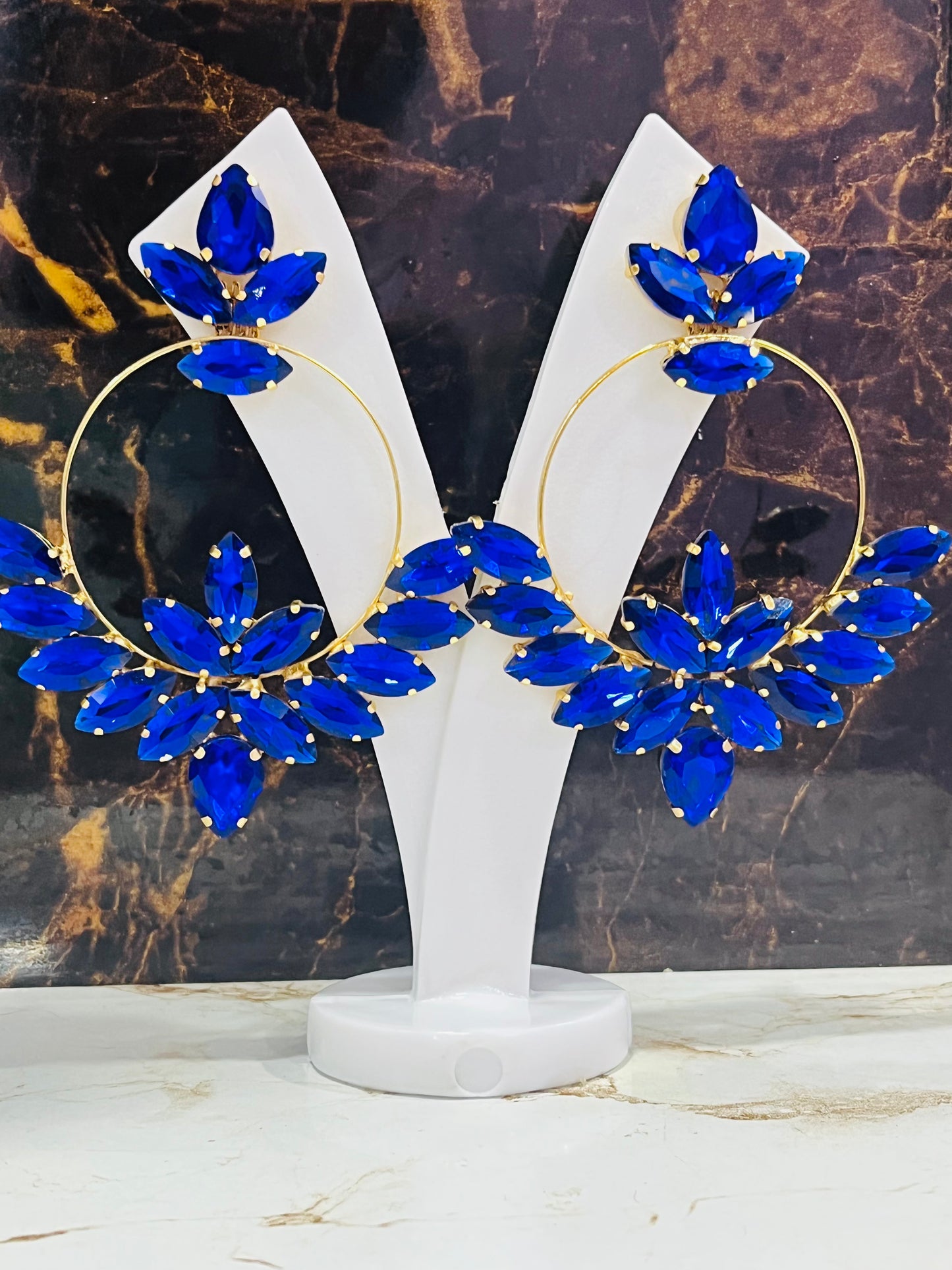 Latest Designer Partywear Korean Hoops Earrings