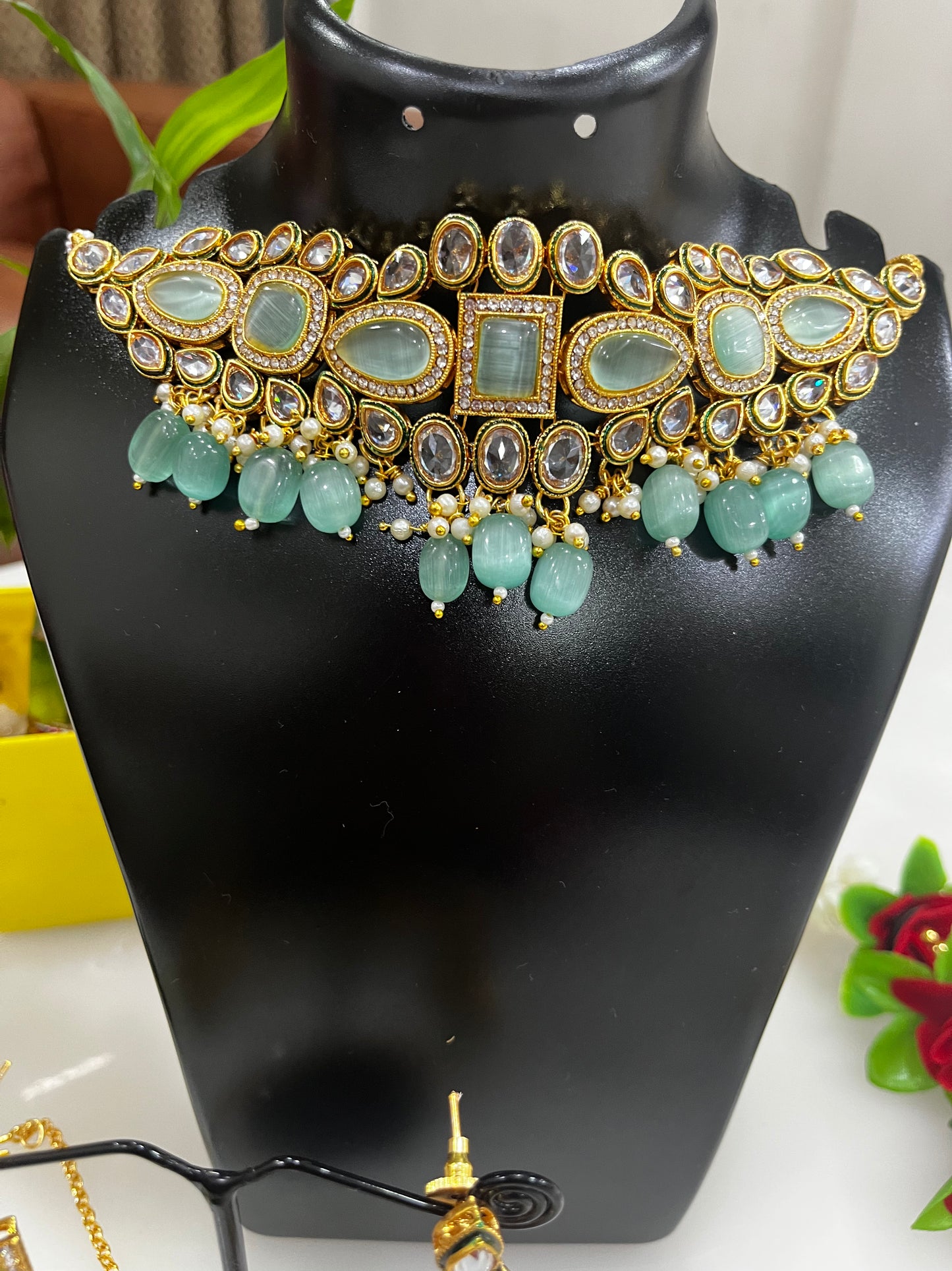 Kundan Designer AD Necklace Set