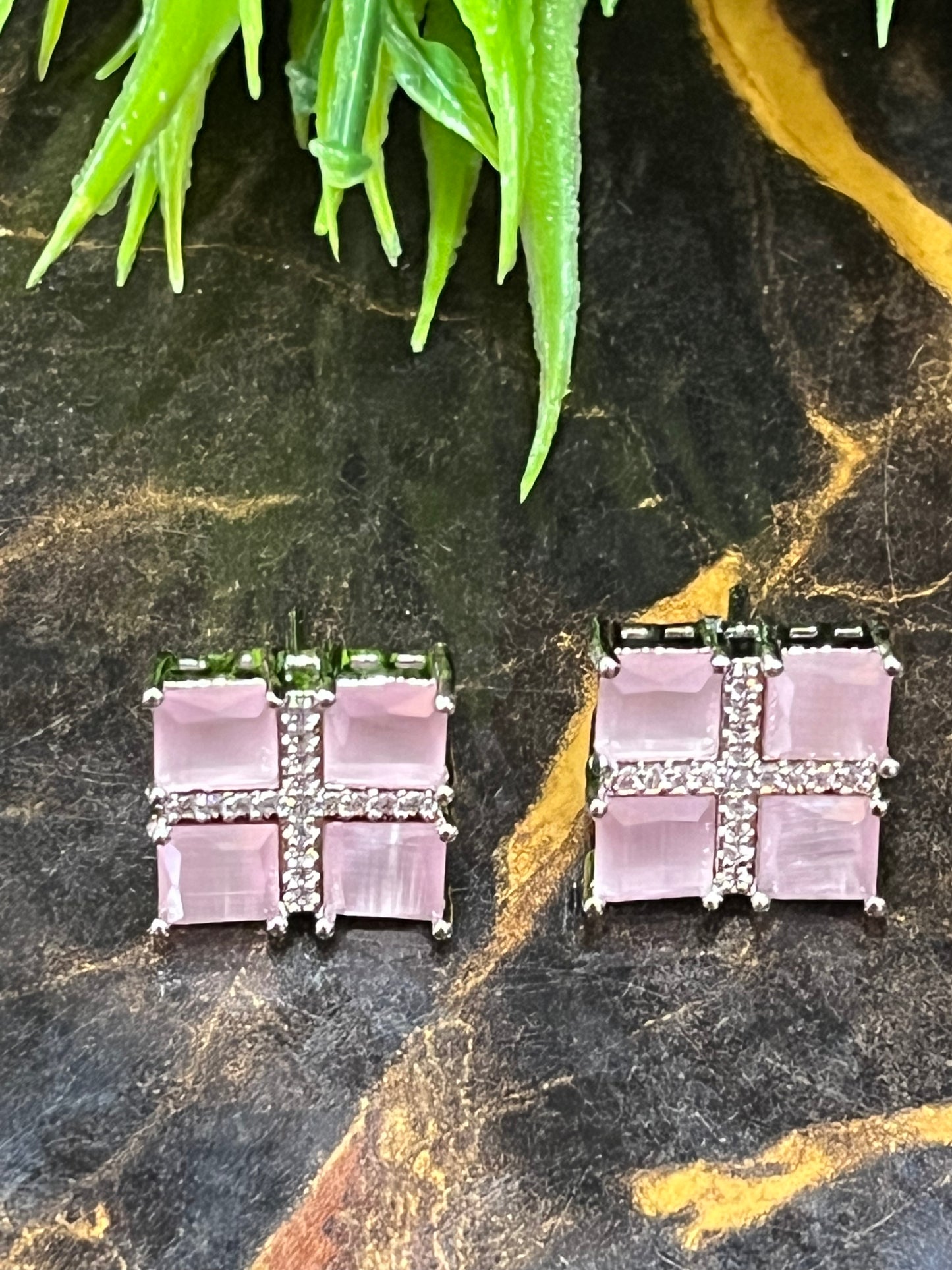 Designer AD Square Studs
