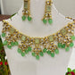 Partywear Kundan Flower Design Necklace Set