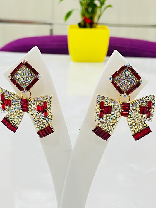 Korean Bow Style Earrings