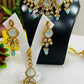 High Gold Polish Kundan AD Necklace Set