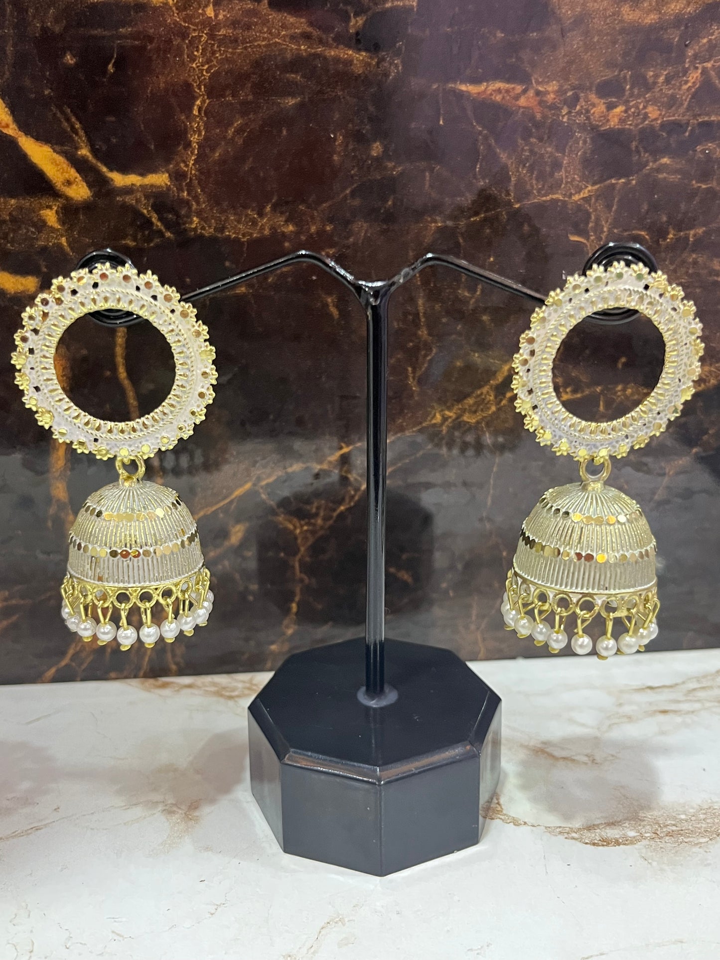 Designer Beads Jhumkis