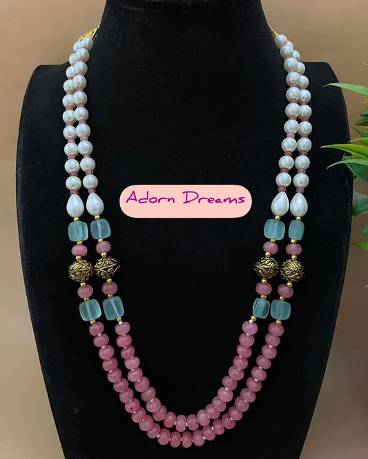 Beautiful Onyx Pearl Mala