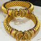 Antique Gold Plated Flower Openable Bangles