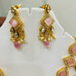 Partywear Designer Gold Plated Kundan AD Necklace Set