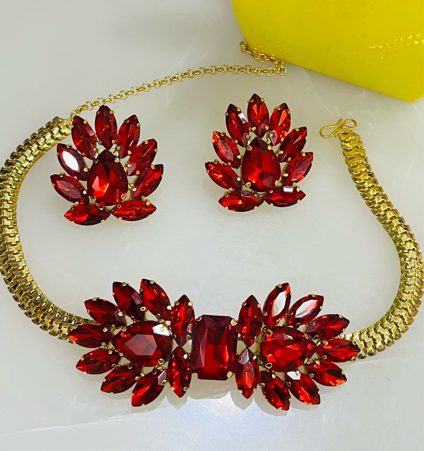 Latest Partywear Korean Crystal Choker Set