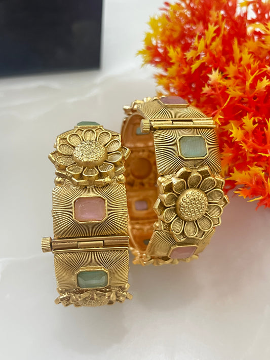 Antique Gold Plated Bangle