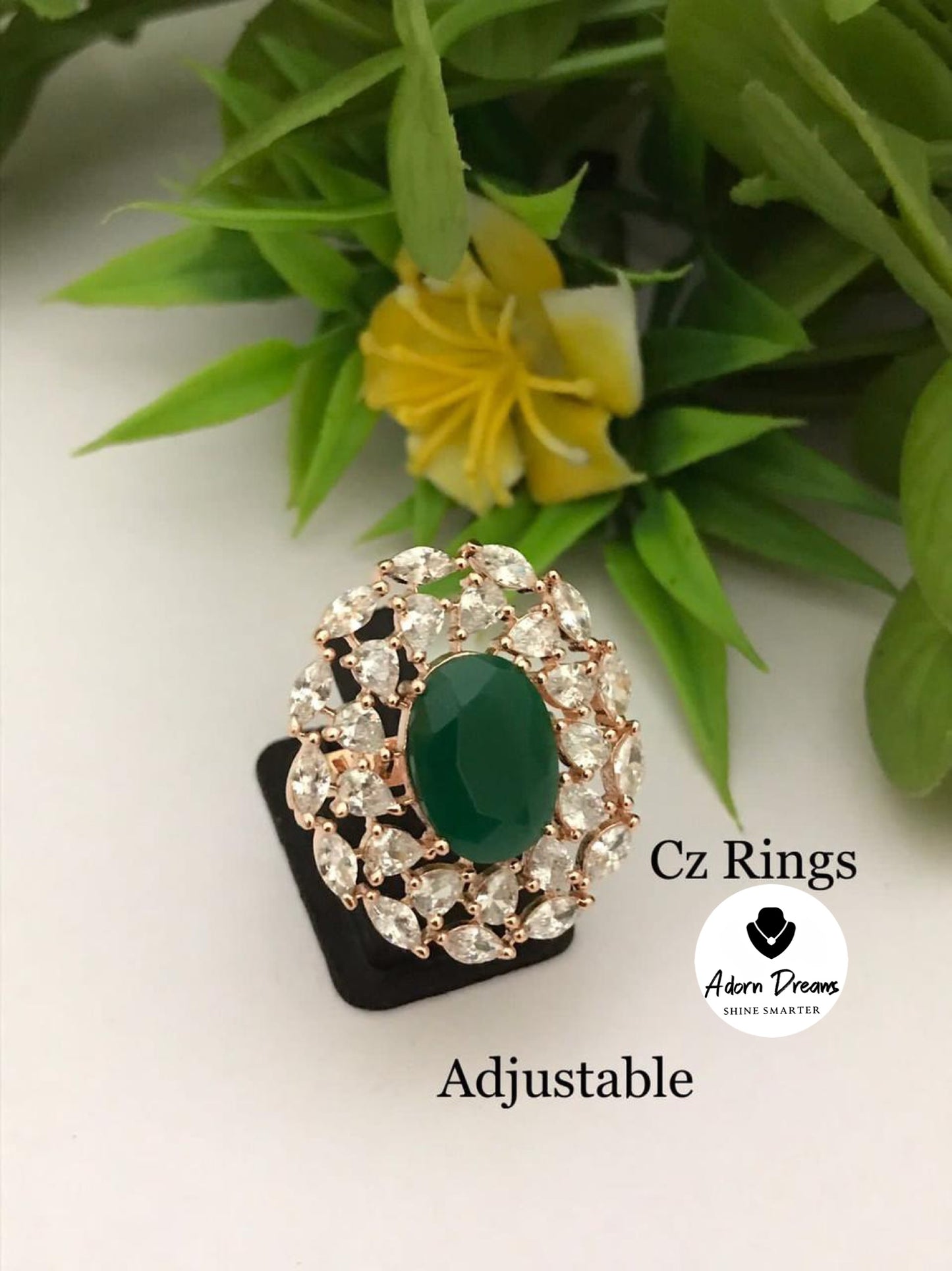 Beautiful Rose Gold CZ Rings