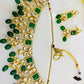 Partywear Kundan Flower Design Necklace Set
