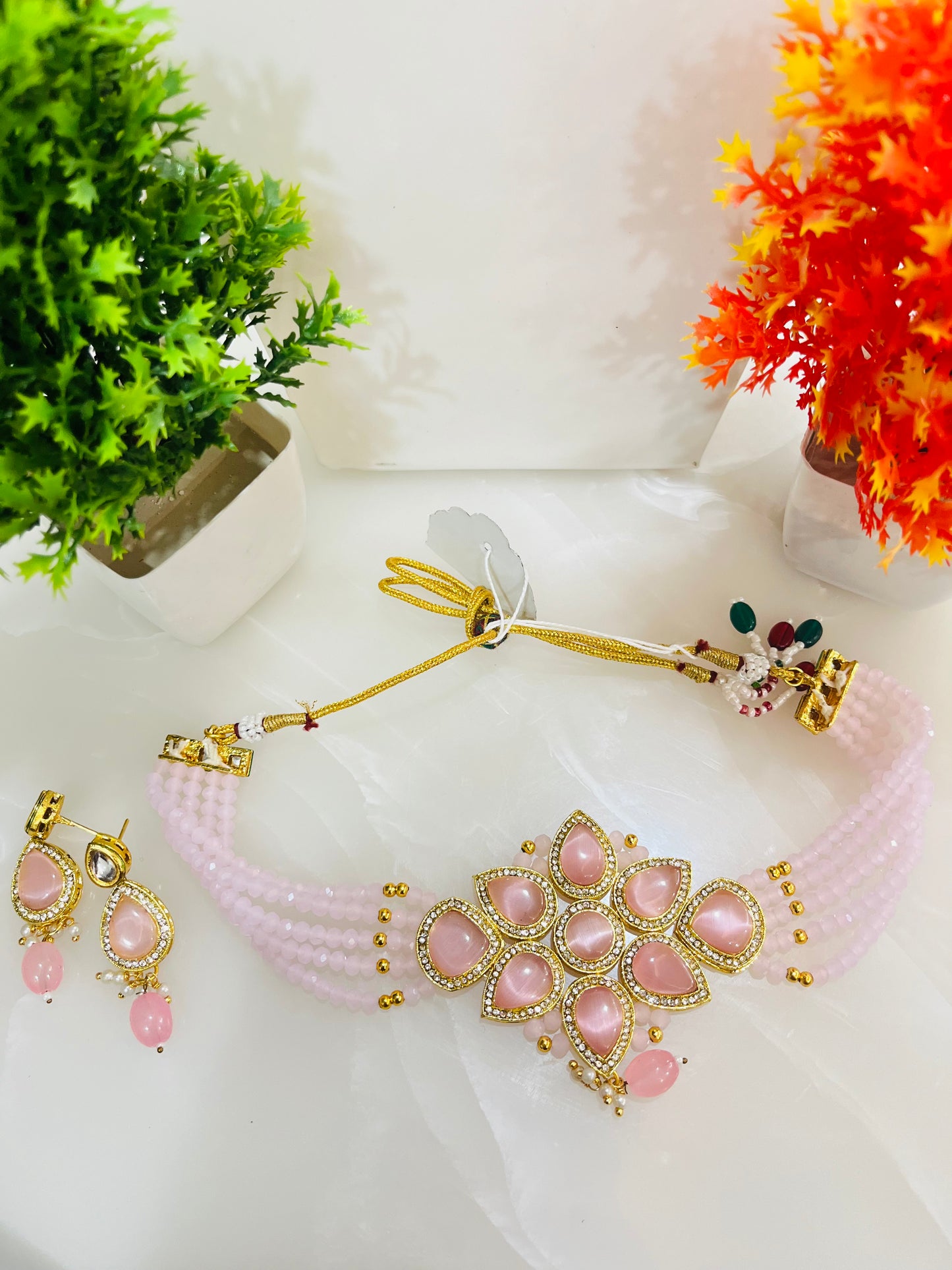 Beautiful Kundan choker necklace set